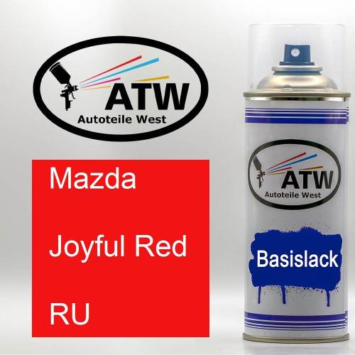 Mazda, Joyful Red, RU: 400ml Sprühdose, von ATW Autoteile West.